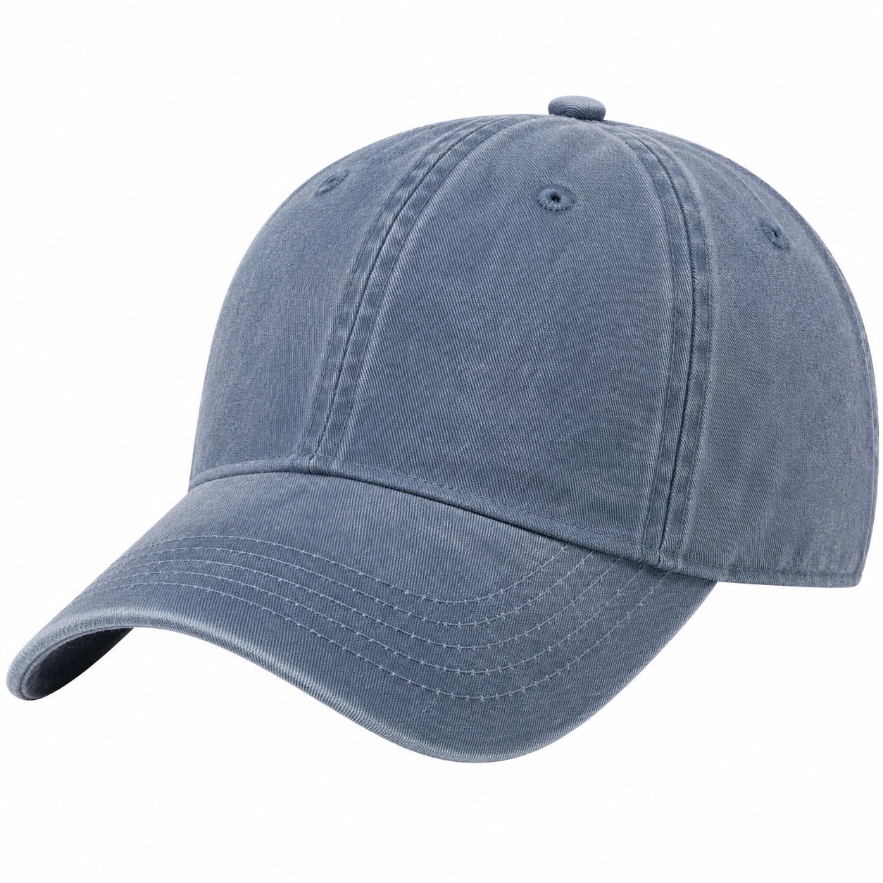 Cappello da Baseball Casual Blu con Visiera Curva