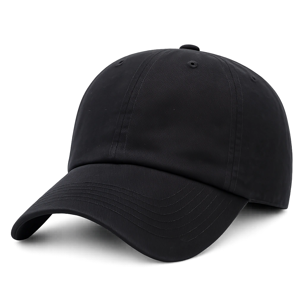 Cappello da Baseball Nero Regolabile