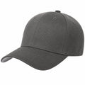 Cappello da Baseball Unisex Regolabile Grigio Scuro