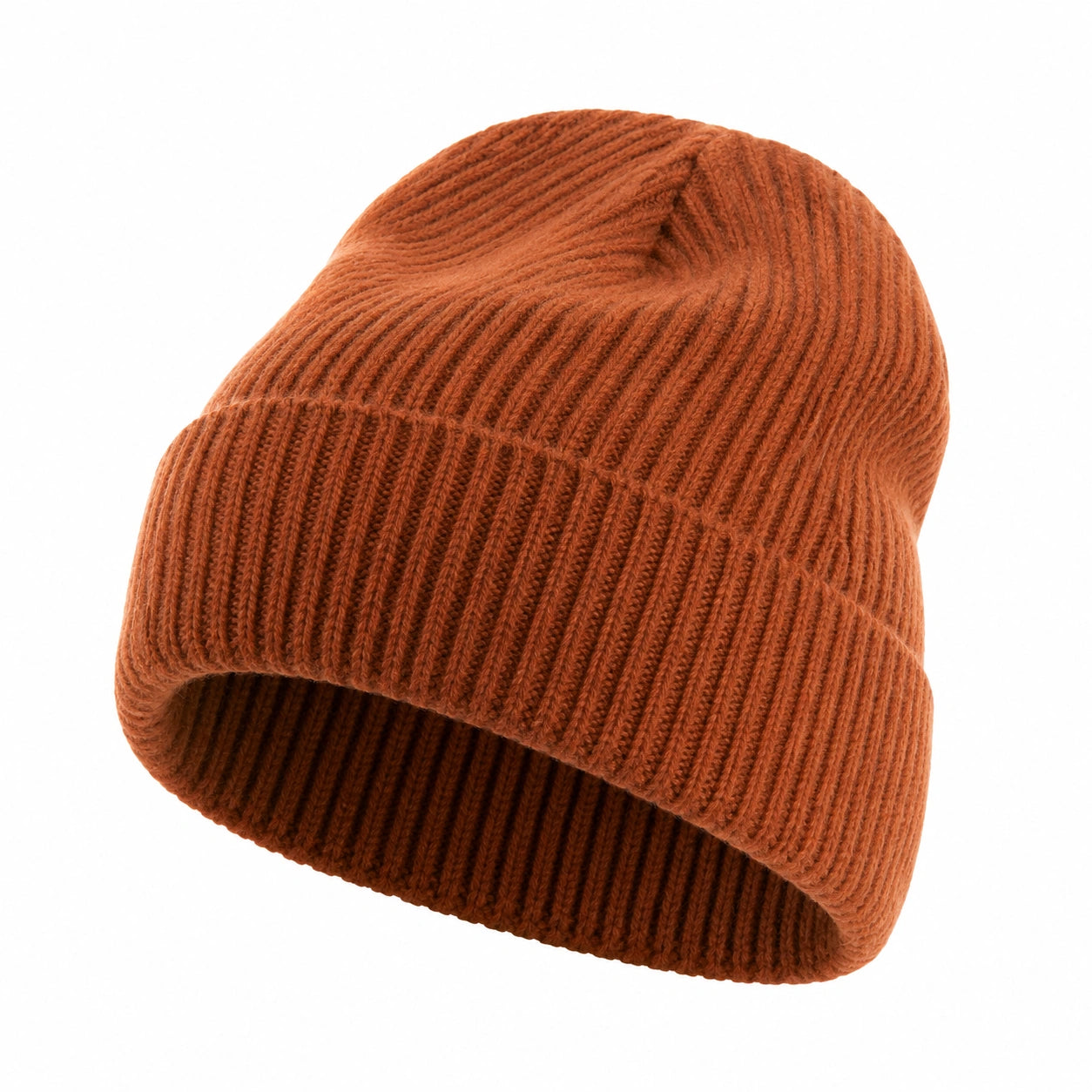Berretto Invernale Unisex a Coste Marrone