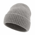Cappello Beanie in Maglia Caldo Grigio