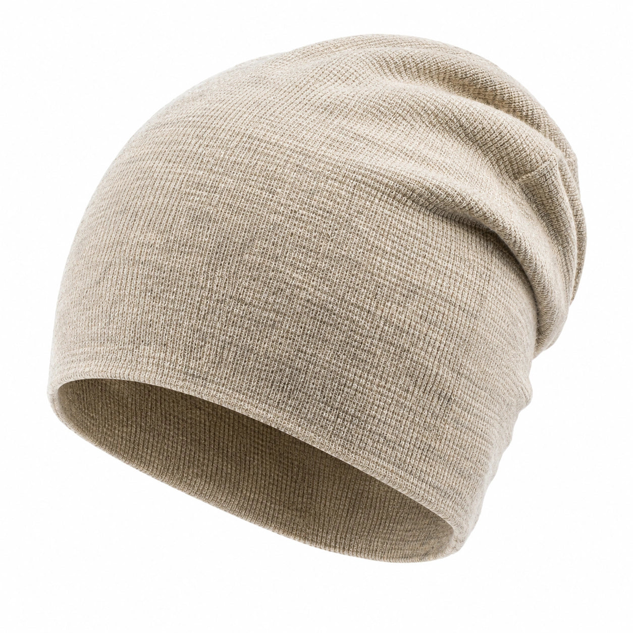 Berretto Unisex in Maglia Beige