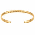 Bracciale Rigido Martellato con Finitura Oro - 16cm
